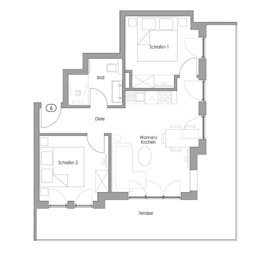 Haus Insulaner Tolle 6 Apartman Norderney Kültér fotó
